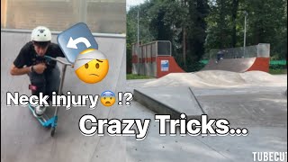 Riding a perfect backyard skatepark🤩went wrong [upl. by Anayrb]