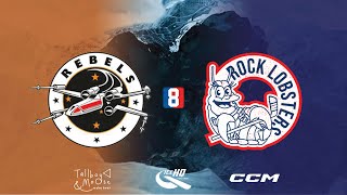 Rebels v Rock Lobsters  Div 8  18th August  IceHQ Beer League ice hockey [upl. by Nivrae]