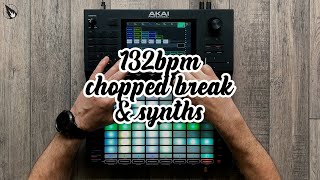 Akai Force Performance  132bpm Chopped Break with Synths and Samples [upl. by Gennie]