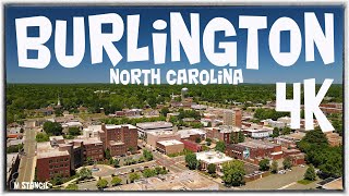 Burlington NC 4K DJI Mavic Air 2 Footage 17th Largest City in NC BTown [upl. by Ecnarret681]