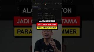 ALASAN PYTHON JADI CINTA PERTAMANYA PROGRAMMER [upl. by Ahiel630]