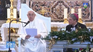 Rencontre du pape François avec le clergé et les religieux de Corse à Ajaccio [upl. by Bunnie601]