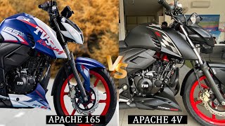 TVS Apache RTR 165 RP Edition Vs Apache 160 4V Special Edition All Comparison RTR 165 Worth or not [upl. by Eriam]