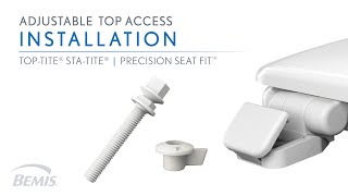 Installation Adjustable Top Access Toilet Seat  Never Loosens [upl. by Turino]