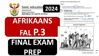 P3 AFRIKAANS GRADE 12 FINAL EXAM PREPARATION  SCOPE AFRIKAANS P3THUNDEREDUC [upl. by Ahsetel117]