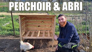 Faire un perchoir amp abri pour les poules [upl. by Wildee]