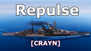 World of WarShips Repulse  7 Kills 146K Damage [upl. by Jenks]