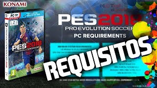 PES 2018 PC  VAI RODAR NO SEU REQUISITOS PC  REQUIREMENTS [upl. by Caril]