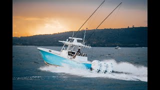 Valhalla 37 powered by three 400HP Mercury Outboards [upl. by Mcarthur]