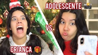 Criança VS Adolescente no Natal [upl. by Yeltnerb]