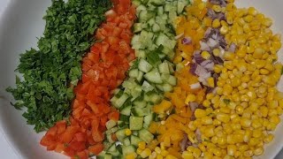 Mediterranean Salad Recipe  Quick and Healthy Salad  How to make Mediterranean Salad [upl. by Dorn]