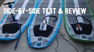 Electric paddle board pump side by side review [upl. by Acassej]