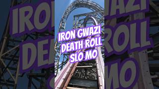 Iron Gwazi Death roll slowmo  Iron Gwazi at Busch Gardens Tampa irongwazi buschgardenstampabay [upl. by Iba]