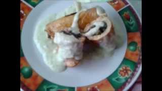 RECETA DE PECHUGAS RELLENAS DE HUITLACOCHE [upl. by Carie]