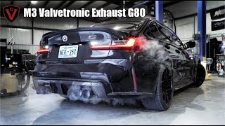 iNSANE SOUNDING BMW M3 Competition Exhaust Sound  Install  Before and After Valvetronic Designs [upl. by Livesay]