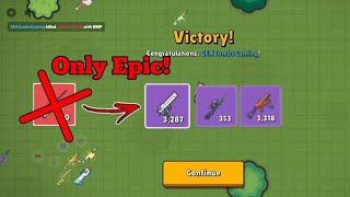 Zombs Royale  Only Epic Guns Challenge [upl. by Adanama]