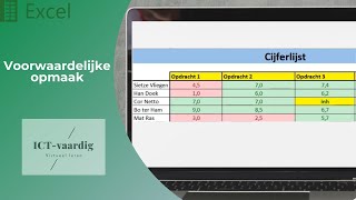 Excel  Voorwaardelijke opmaak [upl. by Ayeki]