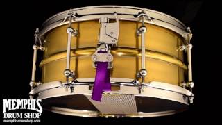 Dunnett Classic 14 x 65 Model 2N Antique Brass Snare Drum BESSIE  360 [upl. by Earesed]