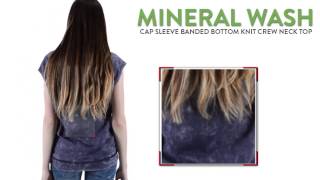 Mineral Wash Shirt  Short Sleeve For Women [upl. by Mcferren255]