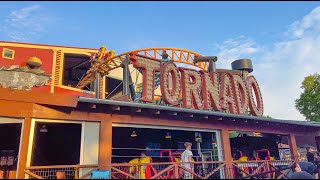 4K Tornado  Bakken Roller Coaster OffRide 2022 [upl. by Nebur]