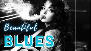 Elegant Slow Blues Guitar  MRelaxing Blues Night amp Slow Music for Relaxation Cooling Your Soul [upl. by Annert]