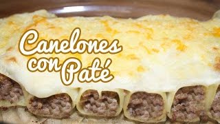 CANELONES CON PATÉ  CANELONES CASEROS [upl. by Tabby]