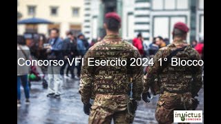 Concorso 6200 VFI Esercito 2024  1° Blocco [upl. by Yenitirb688]