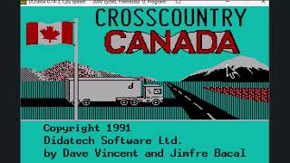 Lets play Crosscountry Canada 1991 DOS [upl. by Vrablik]