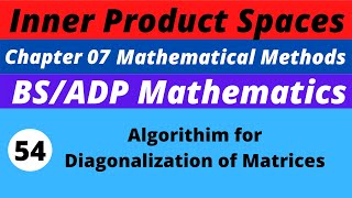 54 Algorithim for Diagonalization of Matrices [upl. by Adnalu]