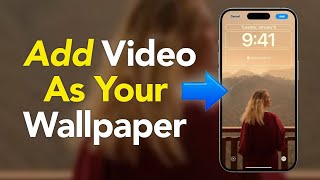 How to add video as your lock screen wallpaper on iPhone iOS 17 [upl. by Nylcsoj]