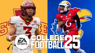 Iowa State vs Kansas CFB SimulationEA Sports College Football 25 [upl. by Salinas]