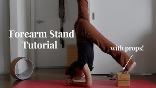 Tutorial How to enter a forearm stand with props [upl. by Aerbua]