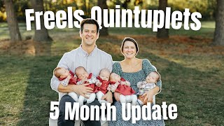 5 Month Update On The Freels Quintuplets  Our First Few Months As New Parents [upl. by Victor]