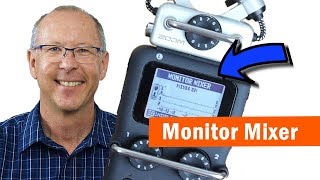 Setting up the Monitor Mixer  Zoom H5 Recorder [upl. by Cagle305]