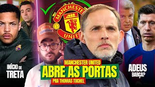 TRETA Barça COMEÇA a PREJUDICAR Vitor Roque  United SE APROXIMA de Tuchel  Di Maria na MLS  E [upl. by Libbie]