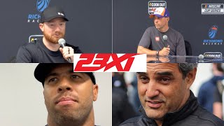 23XI Racing Reacts to Juan Pablo Montoya Joining Team [upl. by Relyt881]