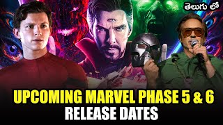 Upcoming Marvel Phase 5 amp 6 Movies and Shows Release Dates  Explained in Telugu  Telugu Leak [upl. by Penman239]