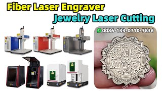 Arabic Pendant Cutting  JPT 100w mopa fiber laser deep engraving cutting 1mm brass jewelry pendant [upl. by Ditter]