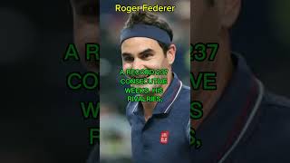 WHAT IS ROGER FEDERER MOST FAMOUS FOR [upl. by Marijo]