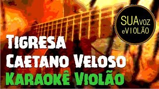 Caetano Veloso  Tigresa  Karaokê Violão [upl. by El]