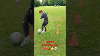 Insane Dribble Master Football Drill 10x Better Ball Control skills dribbling ballcontrol [upl. by Mastat]