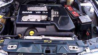 SAAB 9000 30 V6  START ENGINE [upl. by Seth]