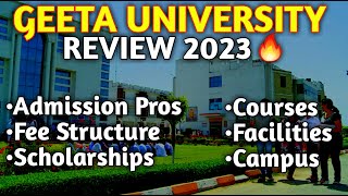 GEETA University Review🔥 Panipat Delhi NCR😍 Admission Process Fee Structute Placements Courses🔥 [upl. by Diao]