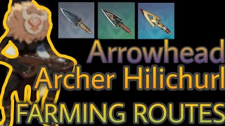 Arrowhead Archer Hilichurl Farming Routes  Mondstadt  Genshin Impact [upl. by Adnauqahs]