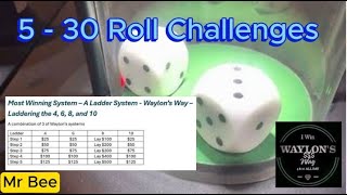 Craps Strategies  530 Roll Challenges on Waylons Way Craps Winning Strategy  A Laddering System [upl. by Latin]