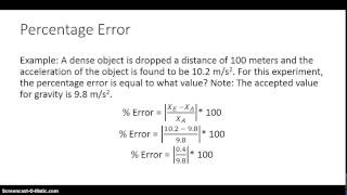 Percentage Error and Percentage Difference [upl. by Einned144]