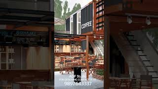 Container Cafe Design  Open Cafe Design cafeinteriordesign restaurantdesign containercafe [upl. by Ecidna211]