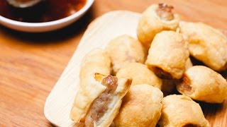 How to Make Easy Homemade Pigs in a Blanket  SAM THE COOKING GUY [upl. by Atineb]