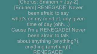 JayZ Feat Eminem  Renegade lyrics [upl. by Briney247]