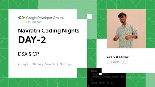 🌙 Navratri Coding Nights Day 2🚀 [upl. by Gert52]